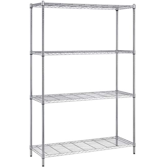 Quantum Storage Systems® 24" x 72" Chrome 4-Shelf Wire Shelving Unit | Michaels®
